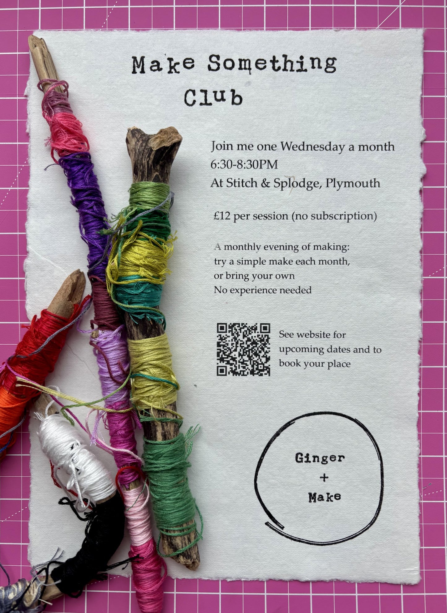 Make Something Club | Creative Making Evening | Plymouth | 19 August
