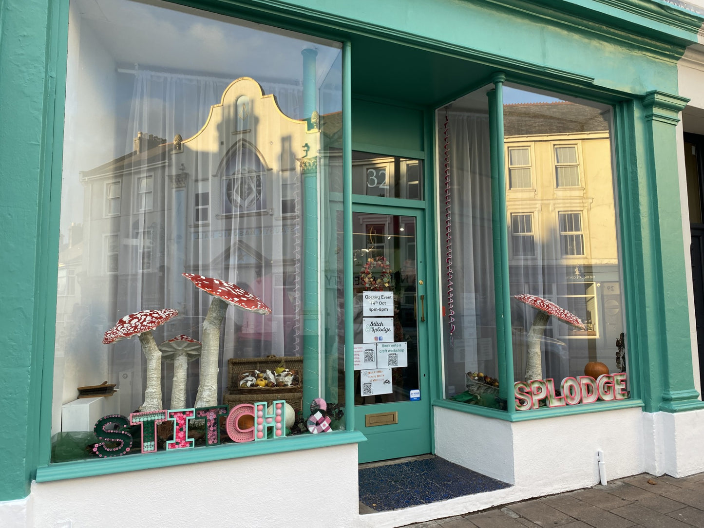 Exterior of Stitch & Splodge creative workshop studio in Stoke, Plymouth 
