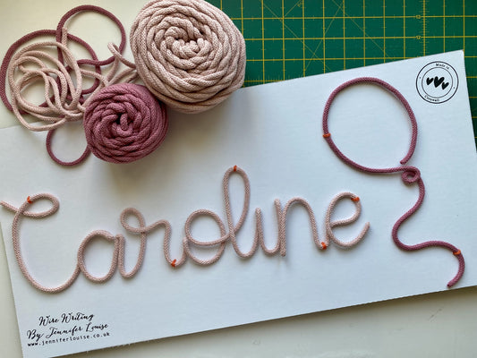Custom Wire Name or Word Sign - Classic Colours