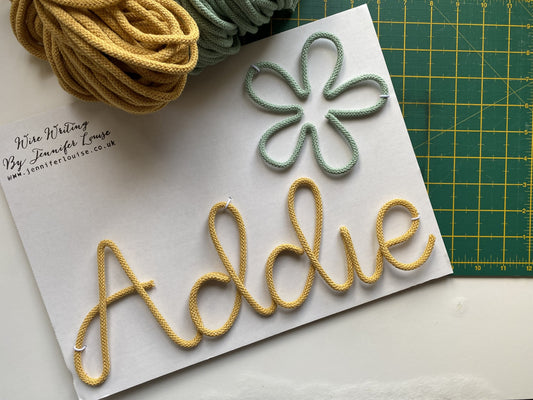 Custom Wire Name or Word Sign - Limited Edition Colours